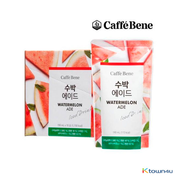 [CAFFE BENE] Watermelon Ade 190ml*10EA