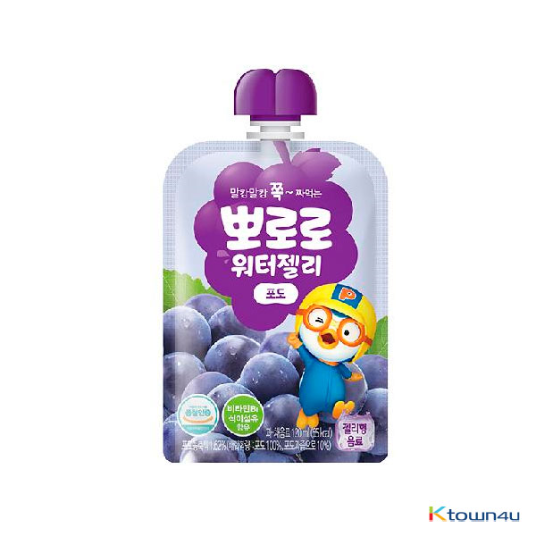 [PALDO] Pororo Water Jelly grape 120ml*1EA