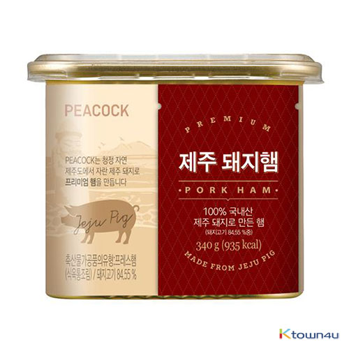[PEACOCK] Pork Ham Made from JEJU pig 340g*1EA