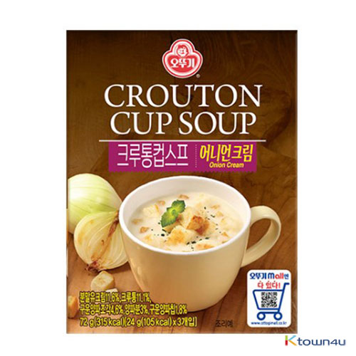 [OTTOGI] Crouton cup soup_Onion Cream 72g*1EA