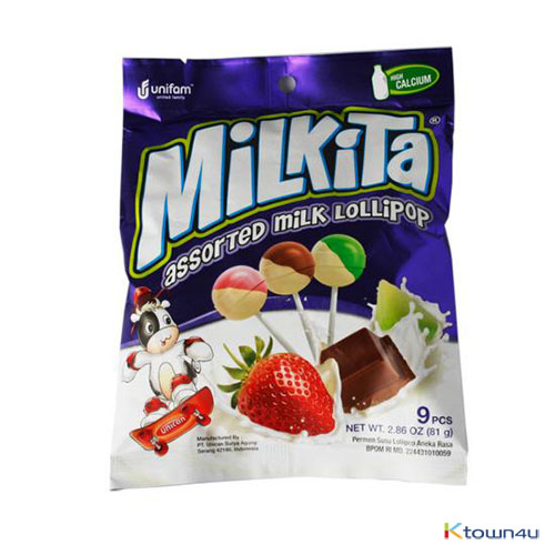 [Milkita] Assorted Milk Lollipop 81g*1EA