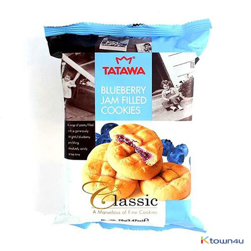 [TATAWA] Blueberry Jam Filled cookies 70g*1EA