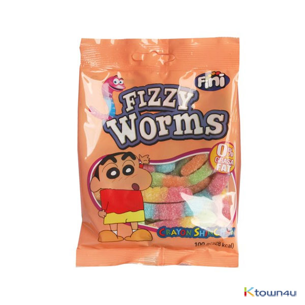 Crayon Fizzy Worms Jelly 100g*1EA