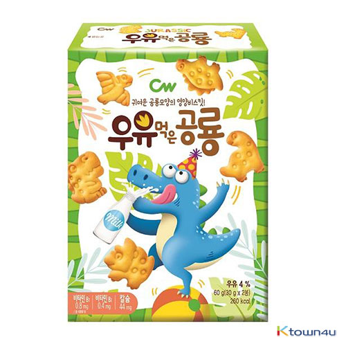 [CW] Milk-Flavored Dinosaur Biscuit 60g*1EA