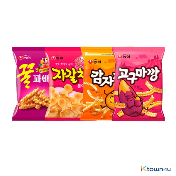 [NONGSHIM] Popular Snack 4 Bundle 187g*1SET