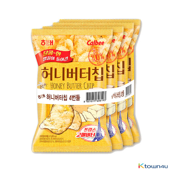 [HAITAI] Honey Butter Chips 4 Bundle 152g*1SET(1SET=4EA)