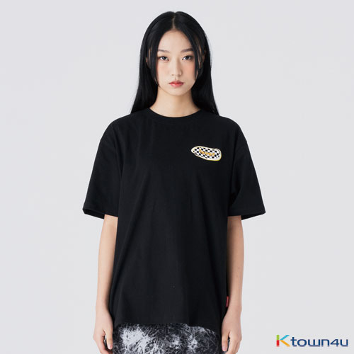 [fevertime] 21 SMALL CHECKER T_BLACK(L)