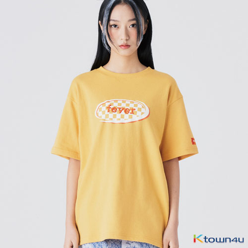 [fevertime] 21 CHECKER T_YELLOW(L)