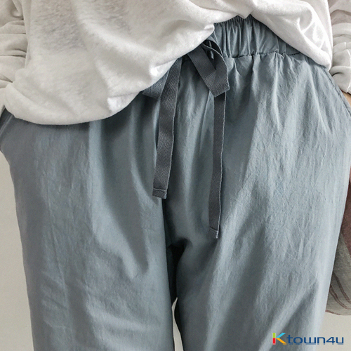 [naning9]Cuile Baggy Pants_Sky Blue