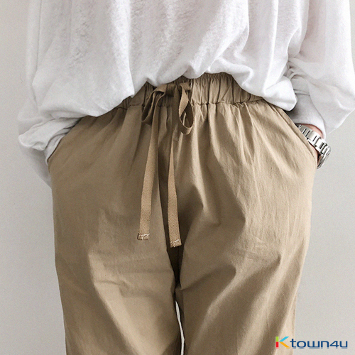 [naning9]Cuile Baggy Pants_beige