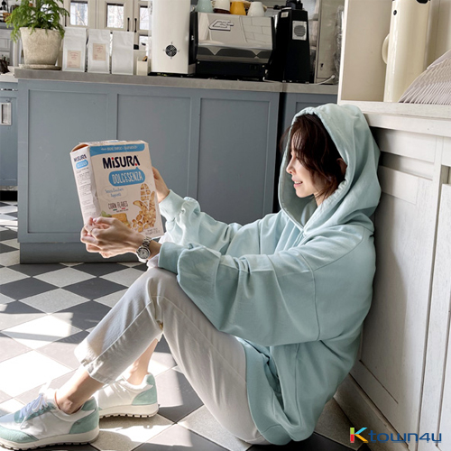 Monedy boxy fit hoodie_Sky Blue