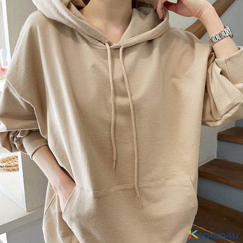 Monedy boxy fit hoodie_Beige