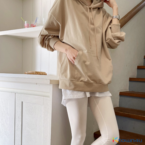 Monedy boxy fit hoodie_Beige