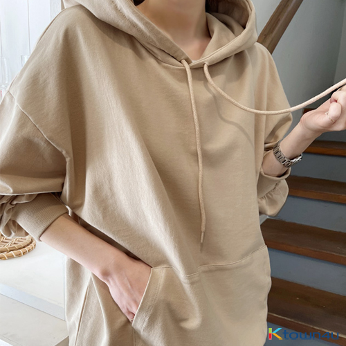 Monedy boxy fit hoodie_Beige