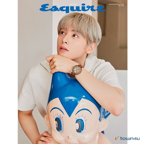 [韓国雑誌] ESQUIRE 2021.05 B Type (Cover : Cha Eun Woo / Content : Seventeen Hoshi 8p, Kang Seung Yoon 8p)