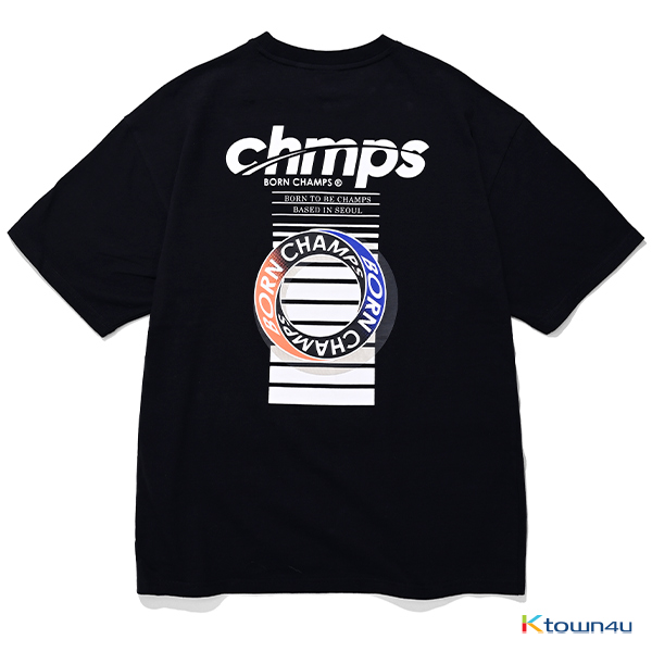 [BORNCHAMPS] CHMPS ONE TEE_BLACK(M)
