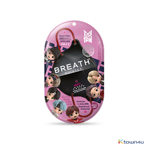 [BREATH] TinyTAN 5层layer 口罩(3color)