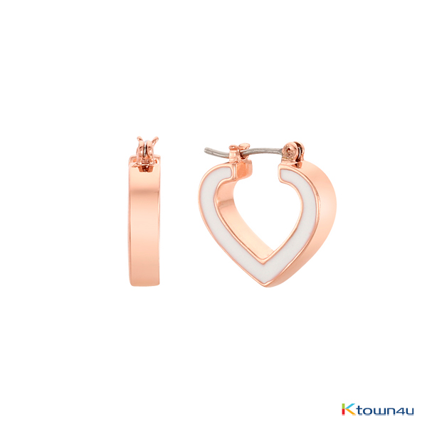 [RITA MONICA] PRECIOUS HEART HOOP EARRINGS