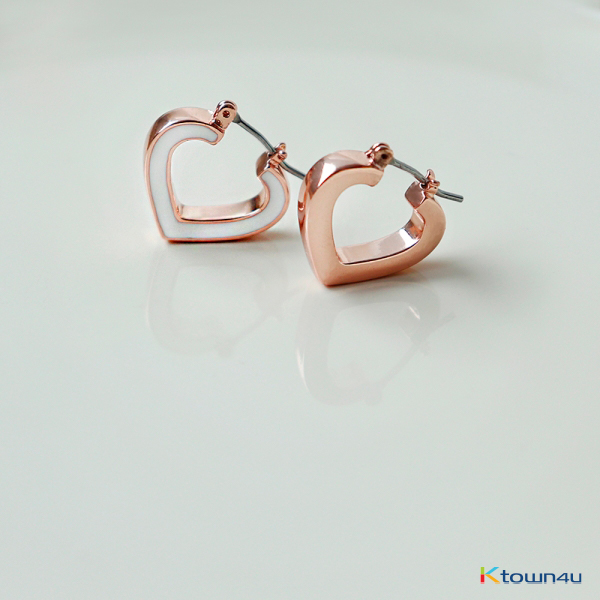 [RITA MONICA] PRECIOUS HEART HOOP EARRINGS