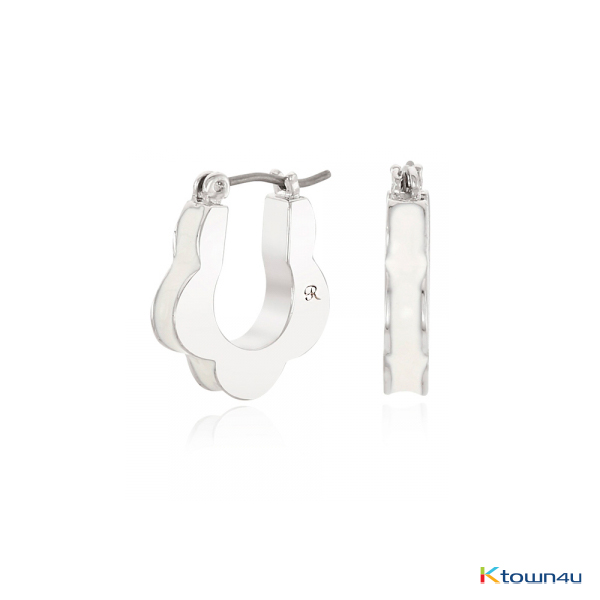 Bonbon Blossom Earrings [White]