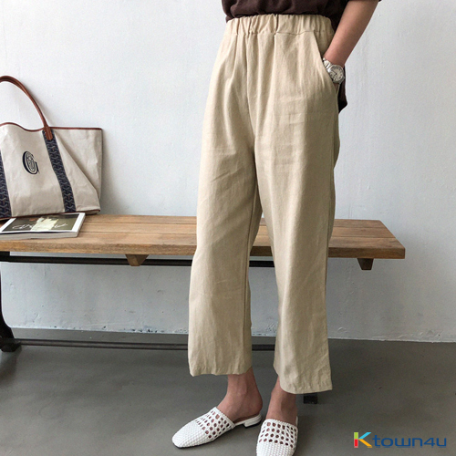 [naning9]Actorby Linen Pants_beige