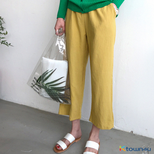 9) Actorby Linen Pants [Mustard]