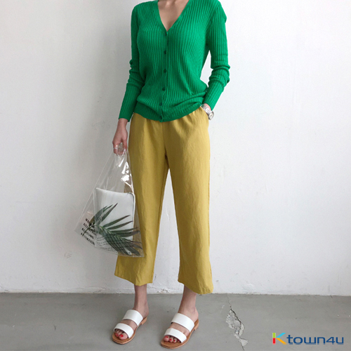 9) Actorby Linen Pants [Mustard]