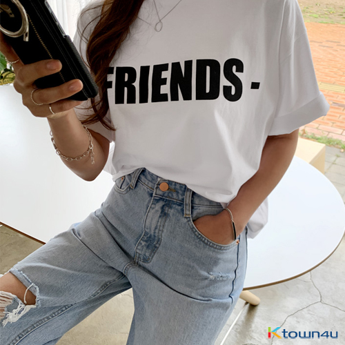 Friends Printed T-shirt [White]