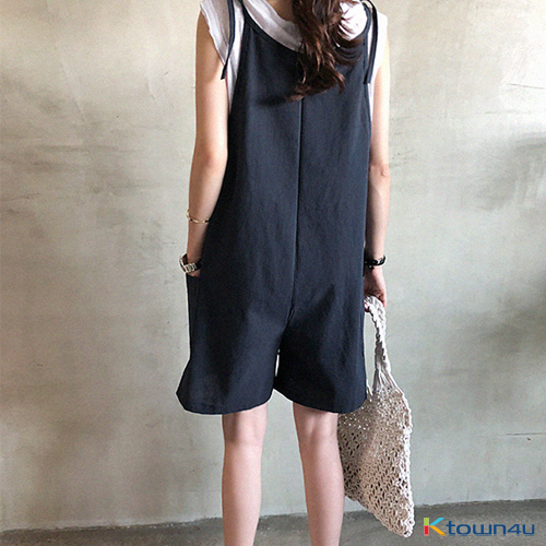 Keruel Linen Jumpsuit [Navy]