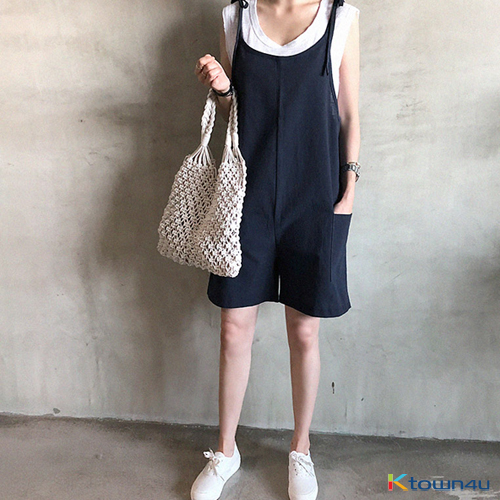 Keruel Linen Jumpsuit [Navy]