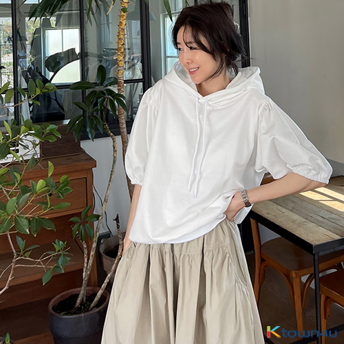 15. Nacelli Puff Hoodie [Ivory]