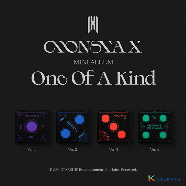 [4CD 세트상품] 몬스타엑스 - 미니앨범 [ONE OF A KIND] (버전 1 + 버전 2 + 버전 3 + 버전 4)