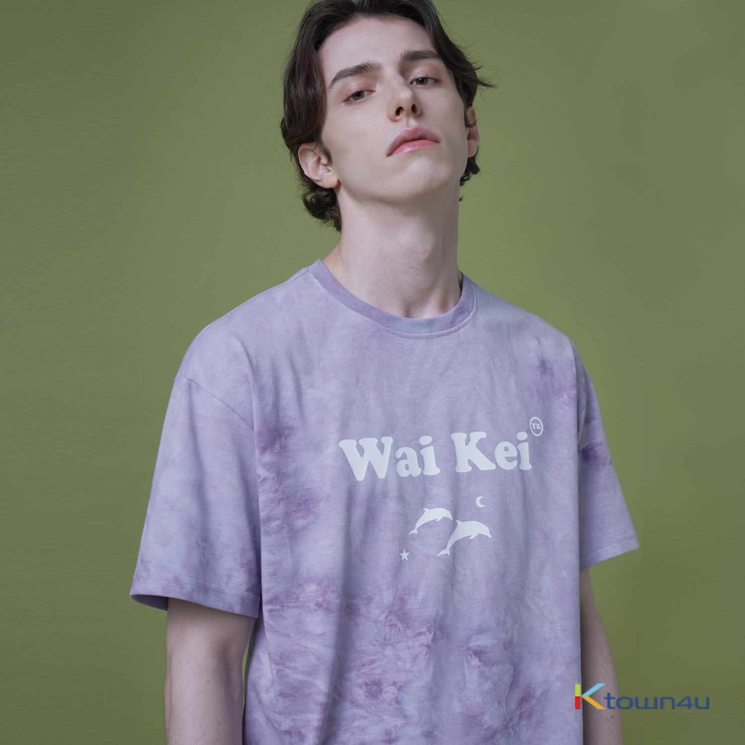 -JBJ KIMDONGHAN  Wear - [Waikei] STEADY logo tiedye t-shirts_purple