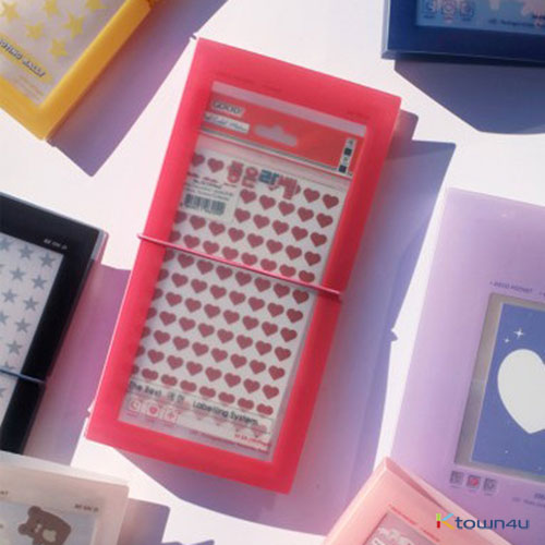 [Be on :D] デコポケット シールステッカー ファイル (ステッカー保管ファイル)_ピンク
