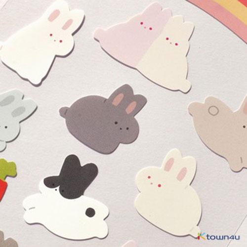 [Be on :D] Bear & Rabbit Sticker