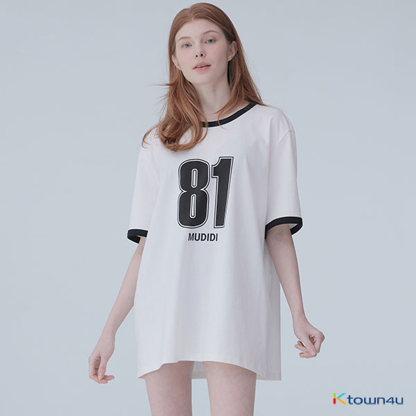  - BTS JIN Wear -Oversize numbering t-shirt 002 Black