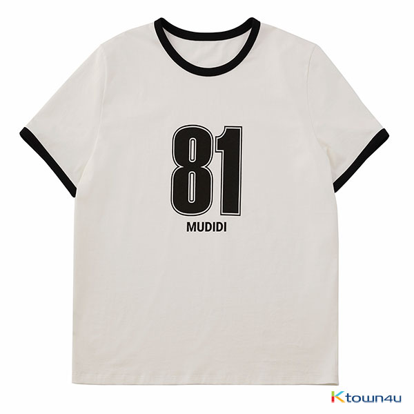  - BTS JIN Wear -Oversize numbering t-shirt 002 Black
