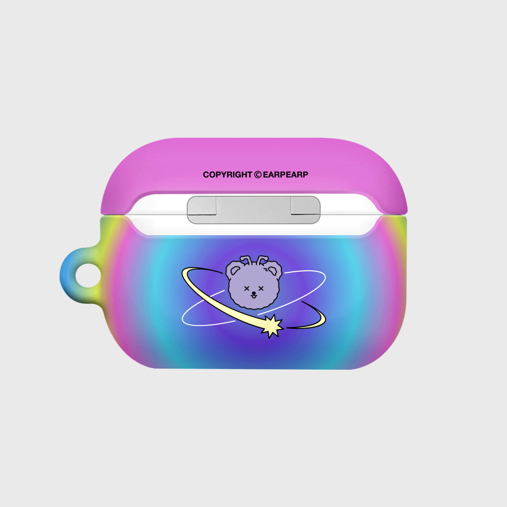 [earpearp] Space night bear-rainbow (Hard air pods pro)