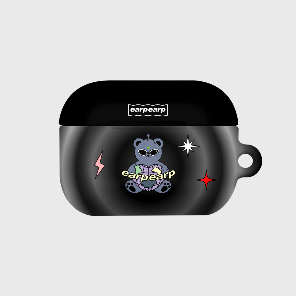 [earpearp] Space night bear-black (Hard air pods pro)