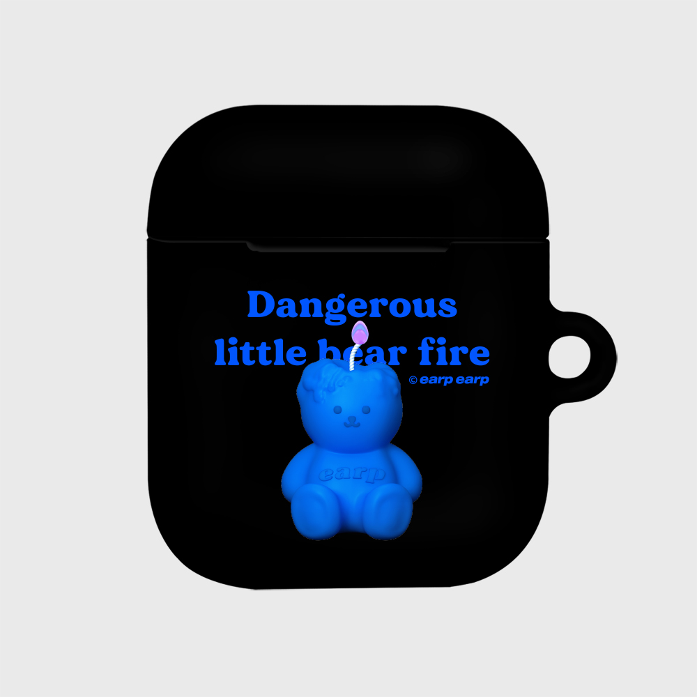 [earpearp] Little fire covy-black (Hard air pods)