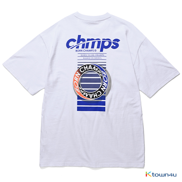 [BORNCHAMPS] CHMPS ONE TEE_WHITE