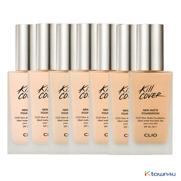 Kill Cover New Matte Foundation Spf20 Pa++ Set(with Brush) 7types