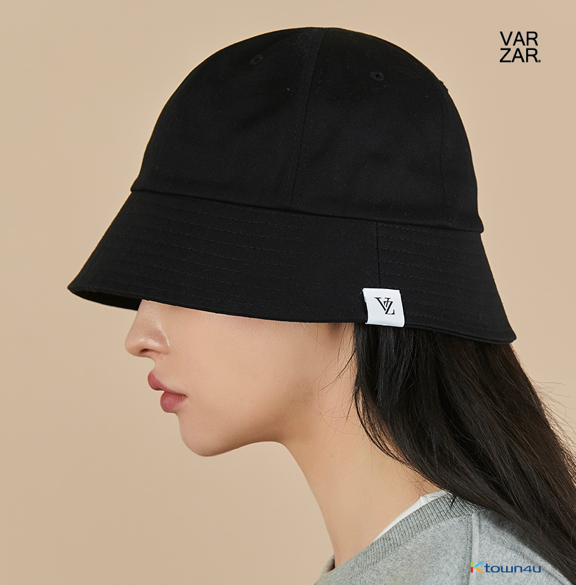[VARZAR] Monogram Label Round Bucket Hat 5colors