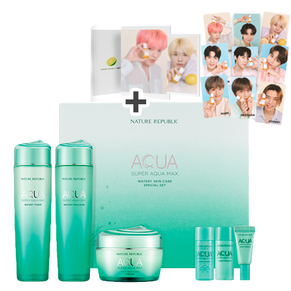 [NCT127 gift][NATURE REPUBLIC] Super Aqua Max Watery Skin Care Special Set