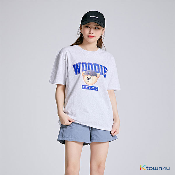 [SPAO] (La Athletic) Woody's Zipcock Short Sleeve T-shirt SPRLB25C11_GRAY(4sizes)