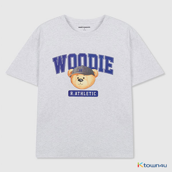 [SPAO] (La Athletic) Woody's Zipcock Short Sleeve T-shirt SPRLB25C11_GRAY(4sizes)