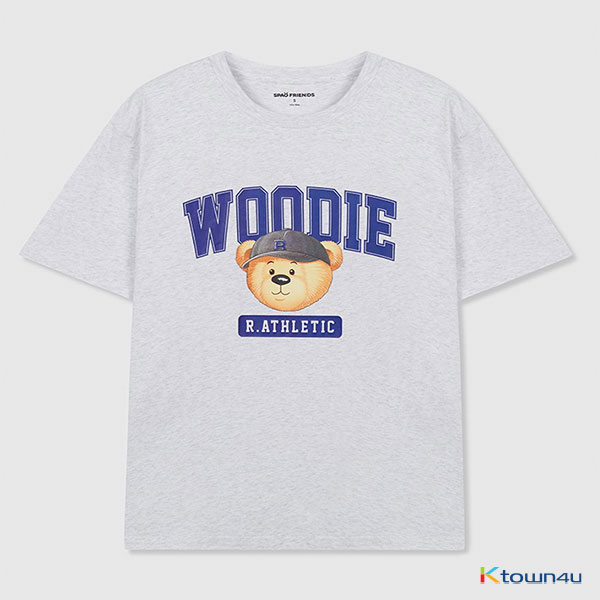 ★ SPAO★ 2PACK Woody Short Sleeve T-shirt SPRPF23C80 ktown4u.com : [SPAO] (La Athletic) Woody's Zipcock Short