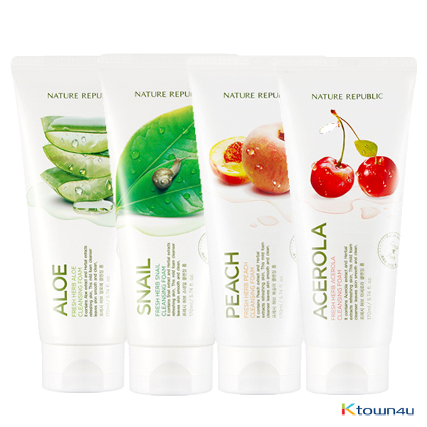 [NATURE REPUBLIC] Fresh Herb Cleansing Foam 4types