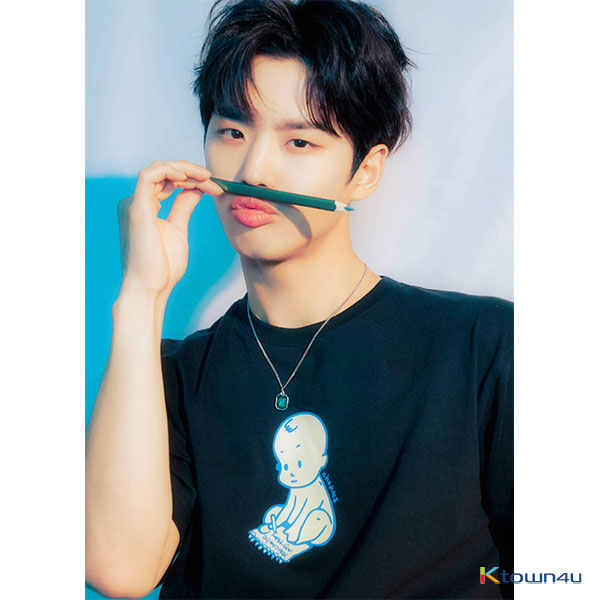 [GIFT-RANDOM PHOTOCARD 1PIECE] PENTAGON HONGSEOK SILHOUETTE T-SHIRTS_BLACK(L)