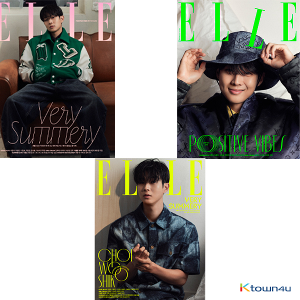 ELLE 2021.07 (Cover : Choi Woo Shik Content : IU 8p, THE BOYZ JUYEON 8p, MINJU 6p) *Cover Random 1p out of 3p
